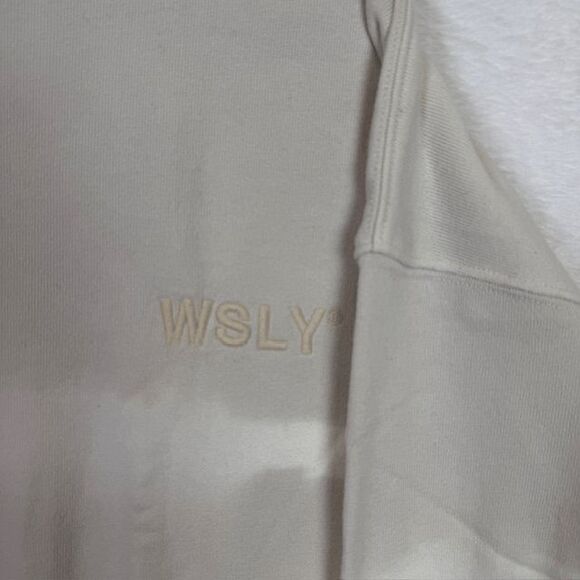 NEW! WSLY x Bandier Ecosoft classic Crewneck Sweatshirt Stone Tie Dye Size 2XL - Picture 3 of 12